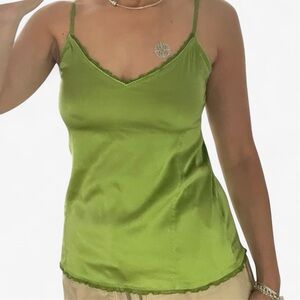 Luisa Cerano Chartreuse Silk Cami